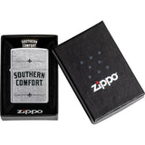 Zippo Southern Comfort Design Street Chrome 2.25" Pocket Lighter Windproof 71909