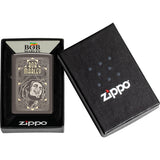 Zippo Bob Marley Design Black Ice Windproof Lighter 71910