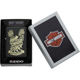 Zippo Harley Davidson Eagle Design Black Matte Windproof Lighter 71911