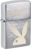 Zippo Playboy Logo Brushed Chrome Windproof Lighter 71915