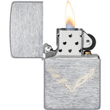 Zippo Corvette Brushed Chrome Windproof Lighter 71916