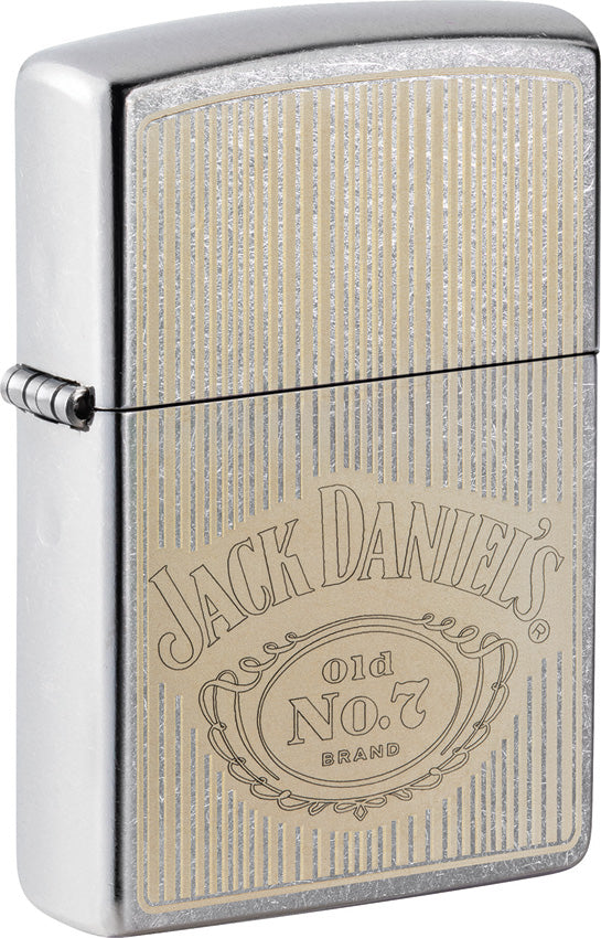 Zippo Jack Daniel's Design Street Chrome Windproof Lighter 71917