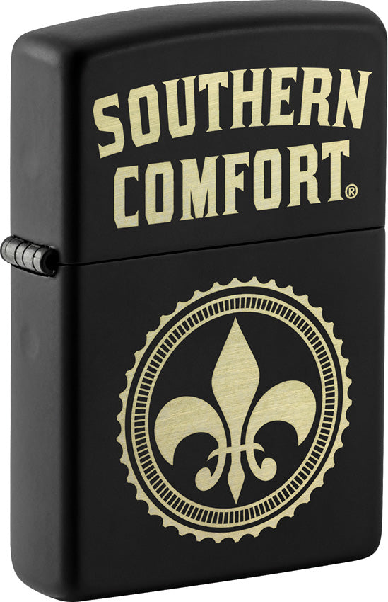 Zippo Southern Comfort Design Black Matte 2.25