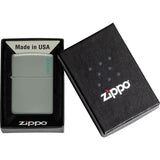 Zippo Classic Sage Logo Windless USA Made Lighter 72081