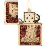 Zippo Harley Davidson AMA Design High Polish Brass Windproof Lighter 73303