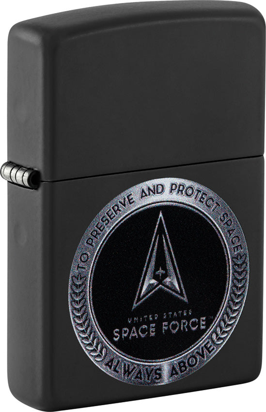 Zippo U.S. Space Force Design Black Matte Windproof Lighter 73747