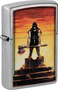 Zippo Frank Franzetta Design Street Chrome Windproof Lighter 73754