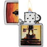 Zippo Frank Franzetta Design Street Chrome Windproof Lighter 73754