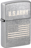 Zippo U.S. Army Design Street Chrome Windproof Lighter 73755