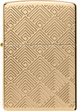 Zippo Pattern Design High Polish Brass Windproof Lighter 73822
