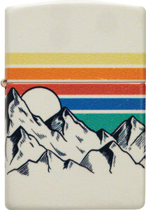 Zippo Mountain Design Cream Matte Water Resistant Lighter 73825