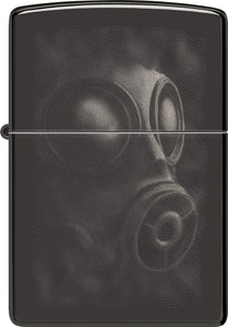 Zippo Gas Mask Design Black Ice Windproof Lighter 73868