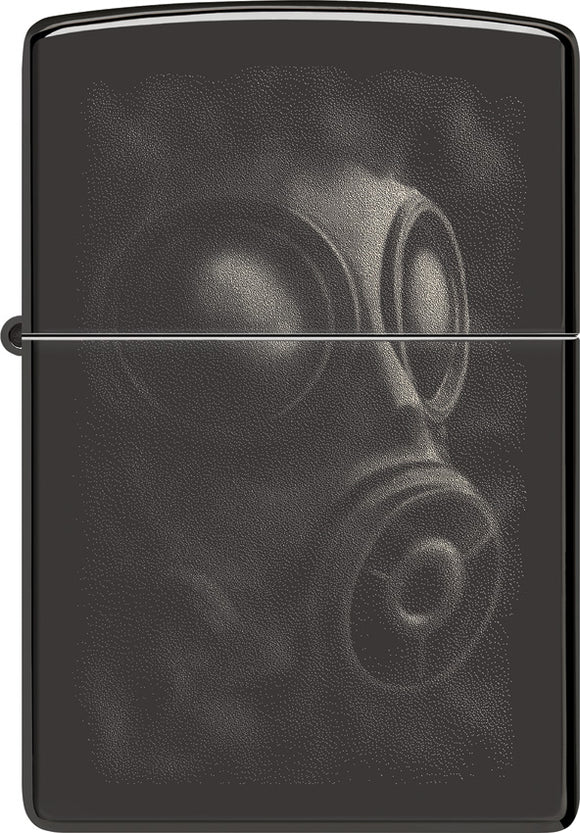 Zippo Gas Mask Design Black Ice Windproof Lighter 73868