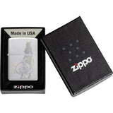 Zippo Devilish Ace Design Satin Chrome Windproof Pocket Lighter 74413