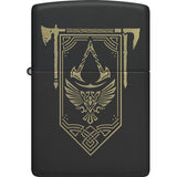 Zippo Assassin's Creed Design Black Matte Windproof Lighter 74511