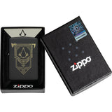 Zippo Assassin's Creed Design Black Matte Windproof Lighter 74511