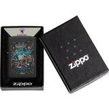 Zippo Rick Rietveld Design Black Matte Ultraviolet Pocket Lighter 74526
