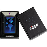Zippo Lava Lamp Design Black Matte Windproof Ultraviolet Pocket Lighter 74528