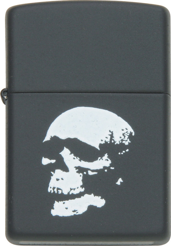 Zippo Lighter Skull Black Matte 81068