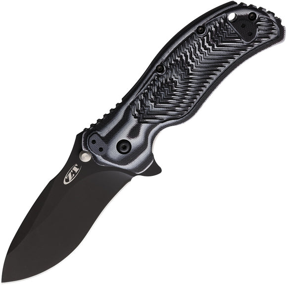 Zero Tolerance Linerlock A/O Black & White G10 Folding S30V Pocket Knife 0350BG