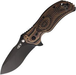 Zero Tolerance Pocket Knife A/O Linerlock Hyena Brown G10 Folding CPM-S30V 350HB