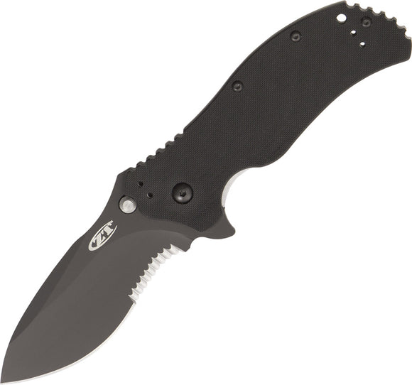Zero Tolerance G10 Handle with SpeedSafe and Serrated Blade - 0350st