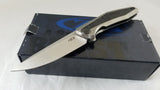 Zero Tolerance zt0470 Titanium Handle Folding Knife With Carbon Fiber  0470