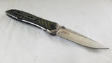 Zero Tolerance Titanium CPM-20CV Green Carbon Fiber Onlay Folding Knife 0640