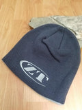 Zero Tolerance Knives Silver Logo Mens Beanie Two-Tone Black Warm Hat 