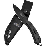Camillus Animal Black GRN Titanium 440 Stainless Fixed Blade Knife 19122