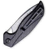 Civivi Black Anthropos Linerlock Folding Damascus Steel Pocket Knife 903DS