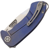 Medford Theseus Framelock Blue anodized titanium S35Vn Folding Knife 40sst37a2