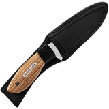 Winchester 7" Barrens Wood Handle Fixed Blade Knife w/ Sheath G1510