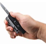 SOG Baton Q2 Black Aluminum Handle Screwdriver Knife Blade Multi-Tool ID1011CP