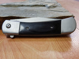 8" BUCKSHOT Classic Black Spring Assisted Pocket Knife - 8201bk