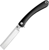Artisan Cutlery Orthodox Framelock Black Titanium M390 Folding Razor Knife