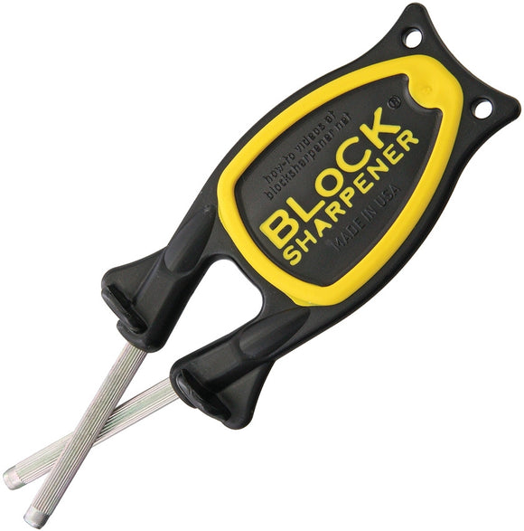 The Block Knife Sharpener Yellow and Black BLOCK01
