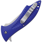 V NIVES Deplorable Blue Folding AUS-8 Folding Pocket Knife Closed Back