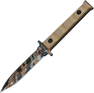 Boker 6" Magnum Weekend Warrior Digi Camo Fixed Dagger Blade Tan Knife - M02SC329