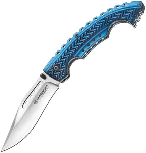 Boker Magnum Blue Bowtie Linerlock Folding Pocket Knife