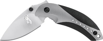 Browning Minnow Linerlock Gray Folding Pocket Knife 0060