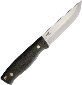 Brisa Knives Trapper 115 Black Birch 80CrV2 Fixed Blade Knife 301
