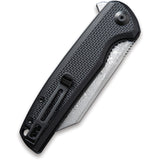 Civivi Brigand Linerlock Black G10 Folding Damascus Steel Pocket Knife 909DS