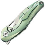 Bestech Knives The Reticulan Green Folding CPM S35VN Pocket Knife T1810C