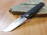 Stedemon SHY IV Japanese Drop Point Black Knife