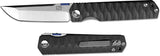 Stedemon SHY IV Japanese Drop Point Black Knife