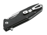 Boker Plus Caracal Linerlock D2 Tool Steel Black G10 Folding Knife - P01BO771