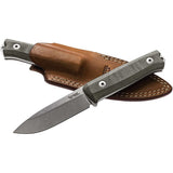 LionSTEEL Bushcraft B40 Green Fixed Sleipner Blade Knife B40CVG