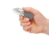Boker Plus KTK Dog Tag Button Lock Stainless Folding Blade Knife P01BO210C
