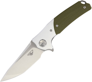 Stedemon DSM 3 8.85" Green Folding Pocket G10 Handle Knife